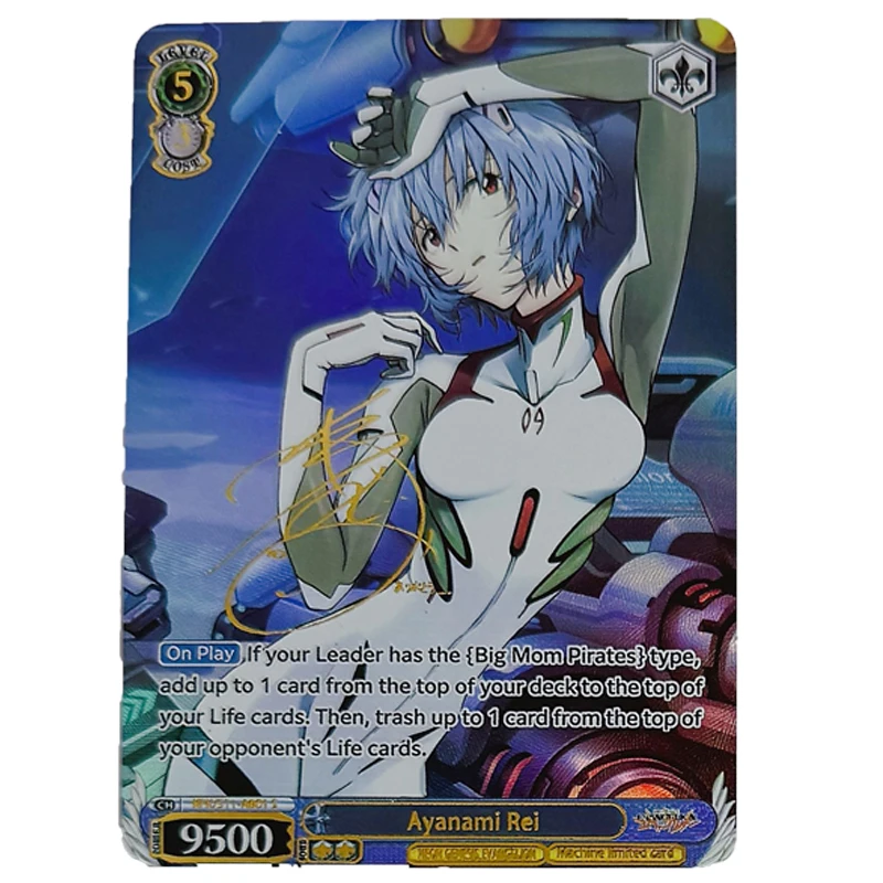 EVA Ayanami Rei Asuka Mai Shiranui Katsuragi Misato Ikari Shinji Hot stamping signature collectible card Christmas birthday gift