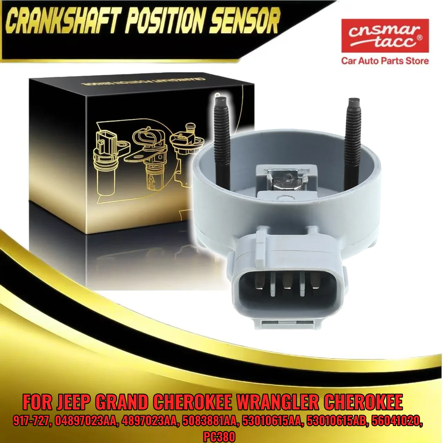 

Camshaft Position Sensor 56041020 PC380 for Jeep Cherokee Grand Cherokee Wrangler L6 4.0L OHV 04897023AA 4897023AA