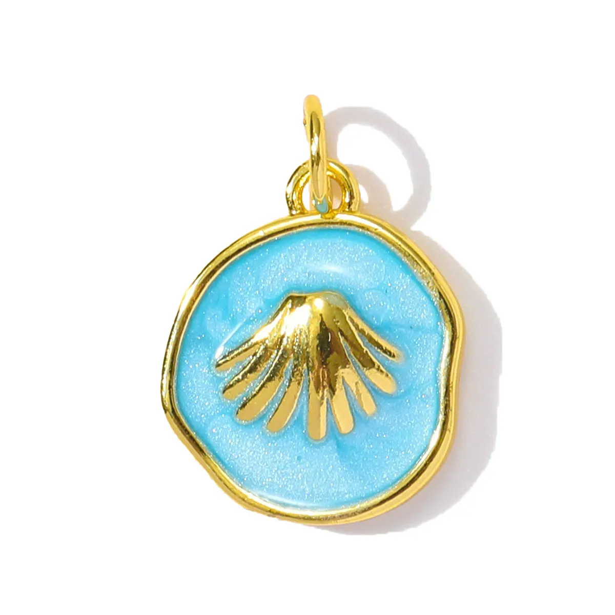 3pcs/Lot Wholesale Copper Enamel Moon Rose Lip Diy Charms Women Shell Cat Seahorse Necklace Pendants Butterfly Heart Jewelry - view 5