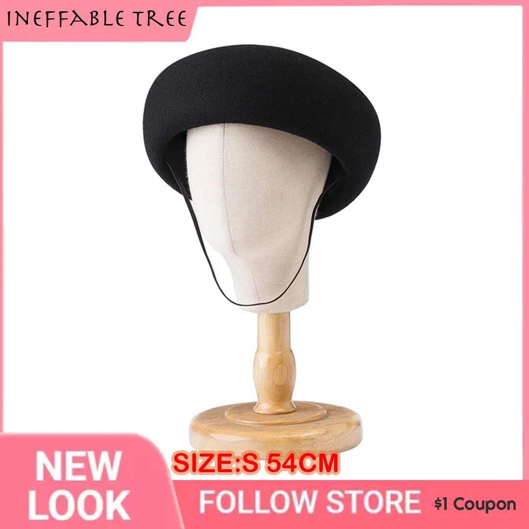 Simple 100 Wool Top Hats for Baby Boys and Girls Elegant Formal Millinery Party Charming Hard Top Flat Pillbox Caps Gorra