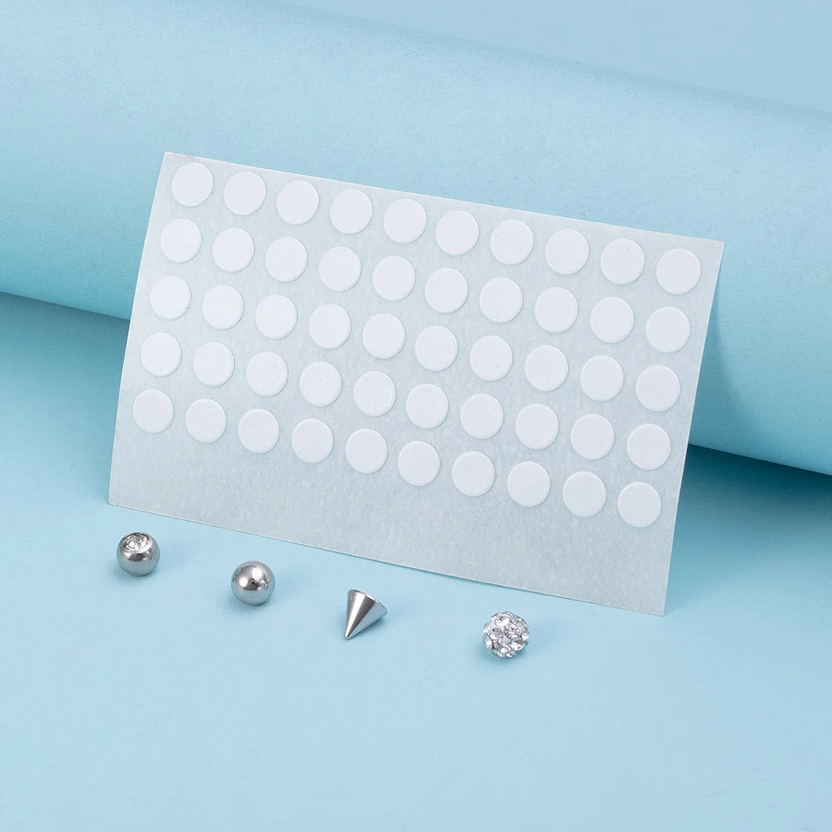 Fake Piercing Schmuck Dermal Anchor Top Aufkleber Fake Belly Augenbraue Lippenpiercing Ohrstecker Nicht durchbohrter Nasenring Ohrring Ohrstecker – Detail 5