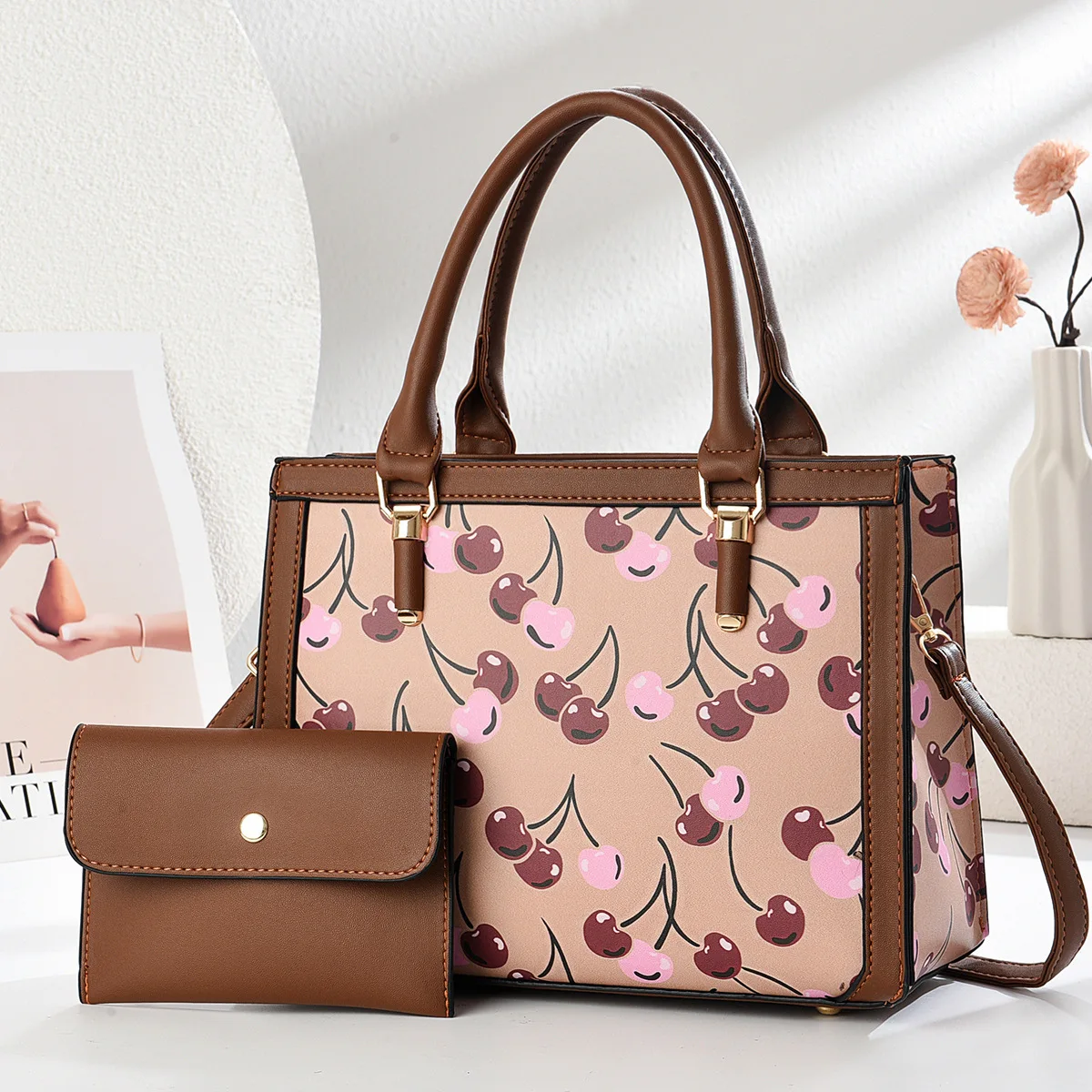 

​ ​ Дизайнерская сумка через плечо, новинка 2023 года для нее, многофункциональная сумка-тоут из искусственной кожи, модная повседневная минималистичная сумка ​