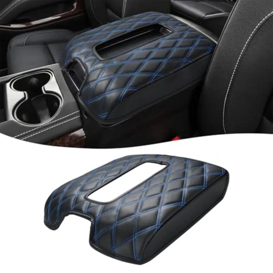 

Center Console Armrest Cover for Chevy Silverado and GMC Sierra 1500 2500 3500 2014-2018, Tahoe Suburban Yukon 2015-2020, Conso