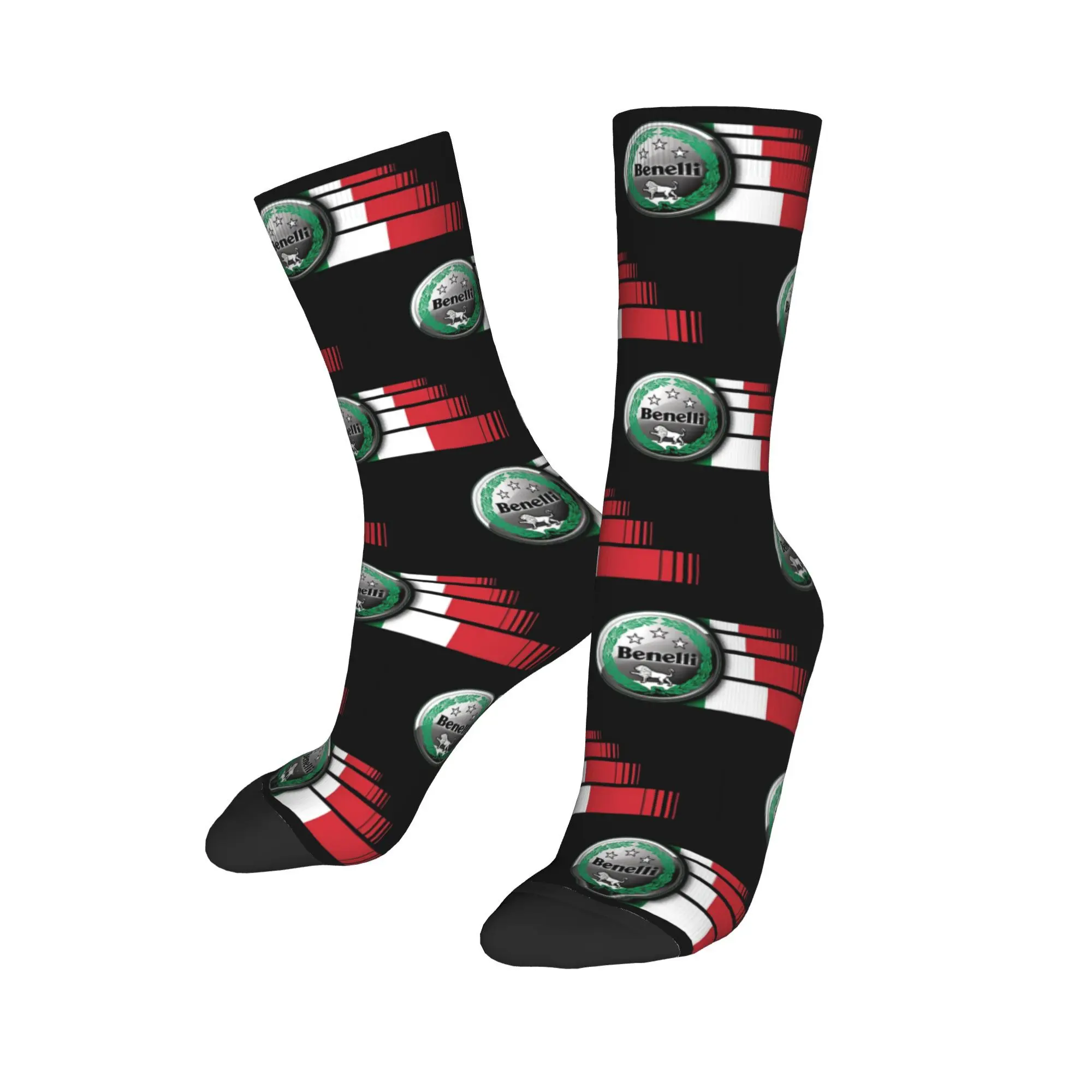 Calzini da disegno con design B-Benellis con stampa divertente personalizzata per uomo e donna Calzini elasticizzati per l'estate autunno inverno