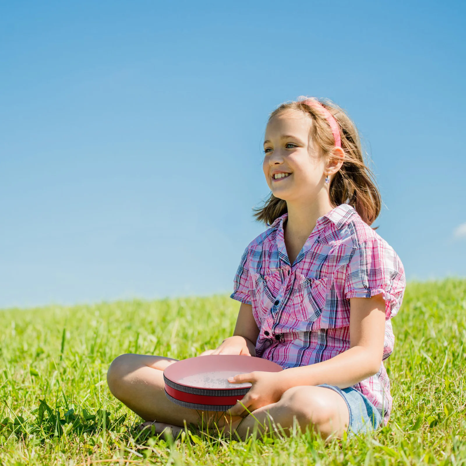 

Orff Surf Drum Hand Music Musical Instrument Gentle Sea Sound Wave Bead Red for s