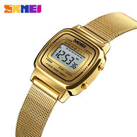 SKMEI Small Dial Digital Wristwatch Fashion Sports Watch Women Top Brands Luxury 3Bar Waterproof Ladies Watches Relogio Feminino