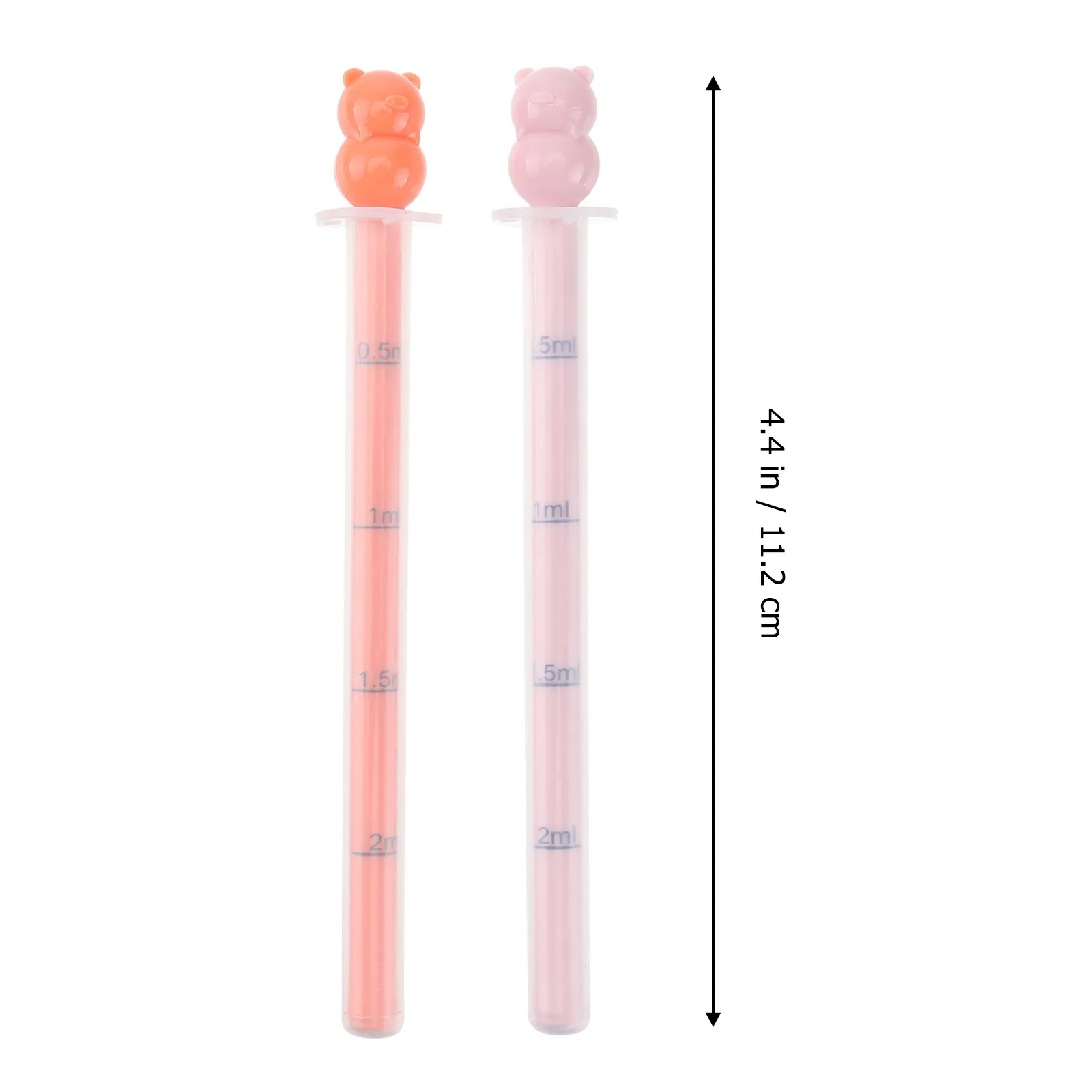 2pcs Baby Durable PE ABS Material Reusable Ideal for Oral Medication Medicine Feeding Tool Control Infant Care