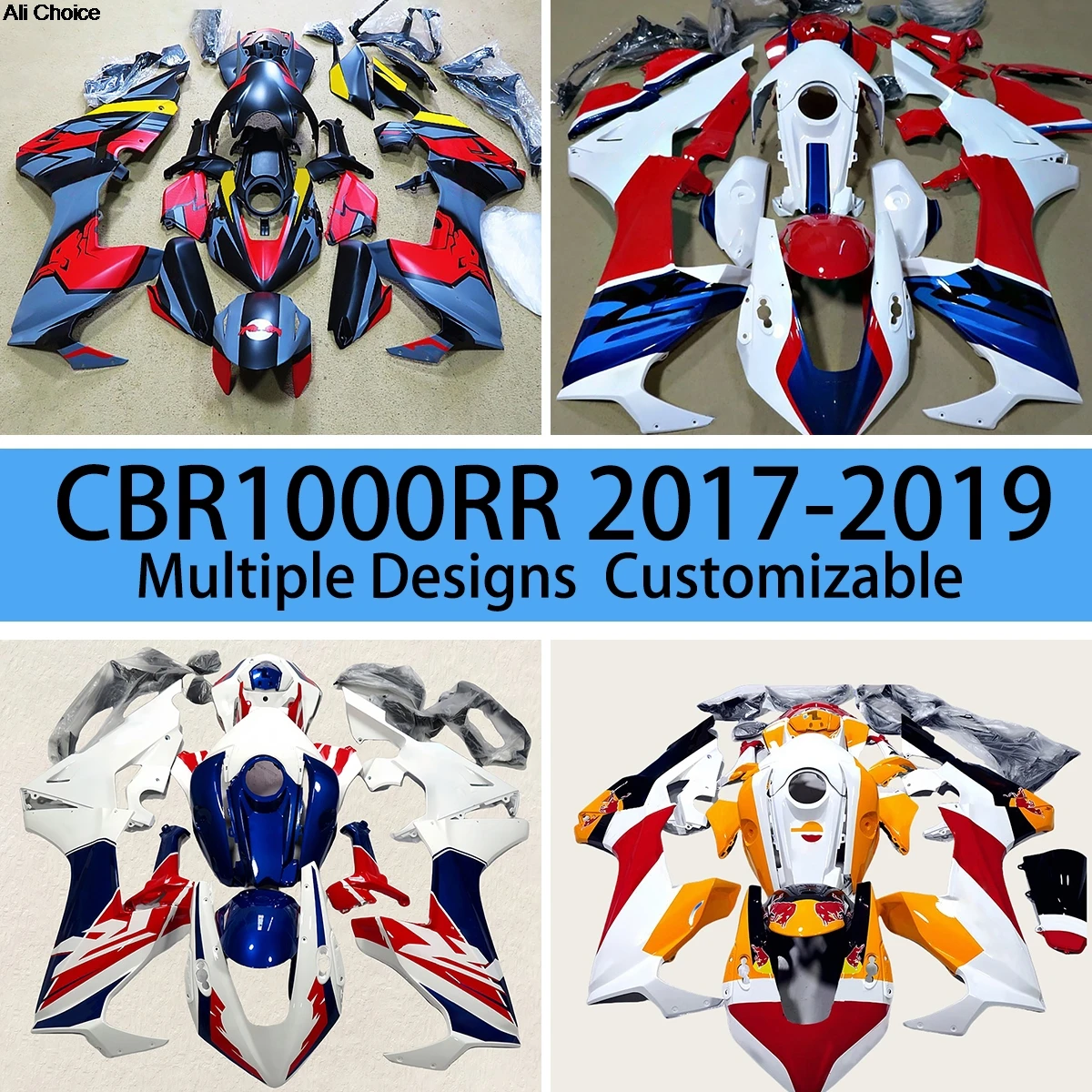 

Fairings Motorcycle CBR 1000RR 2017 2018 2019 Complete Body Plastics Covers Fairing Kit for HONDA CBR1000RR 17 18 19