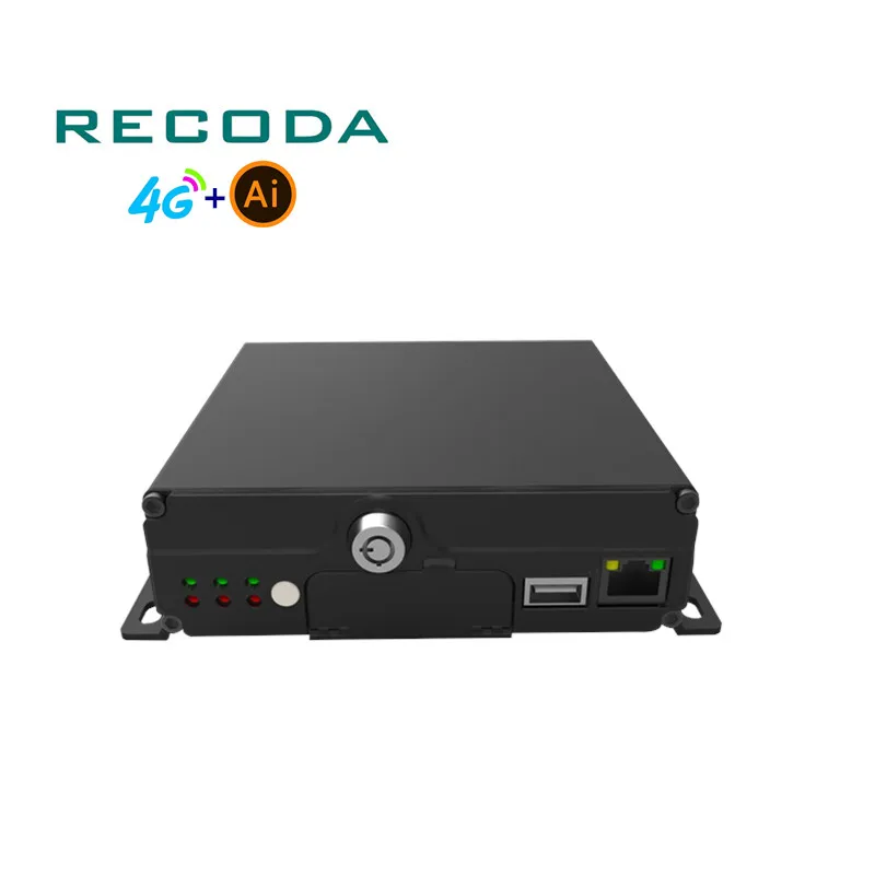 

Professional 4-Channels 256GB SD Card AI Mobile DVR with 4G GPS for Car CCTV