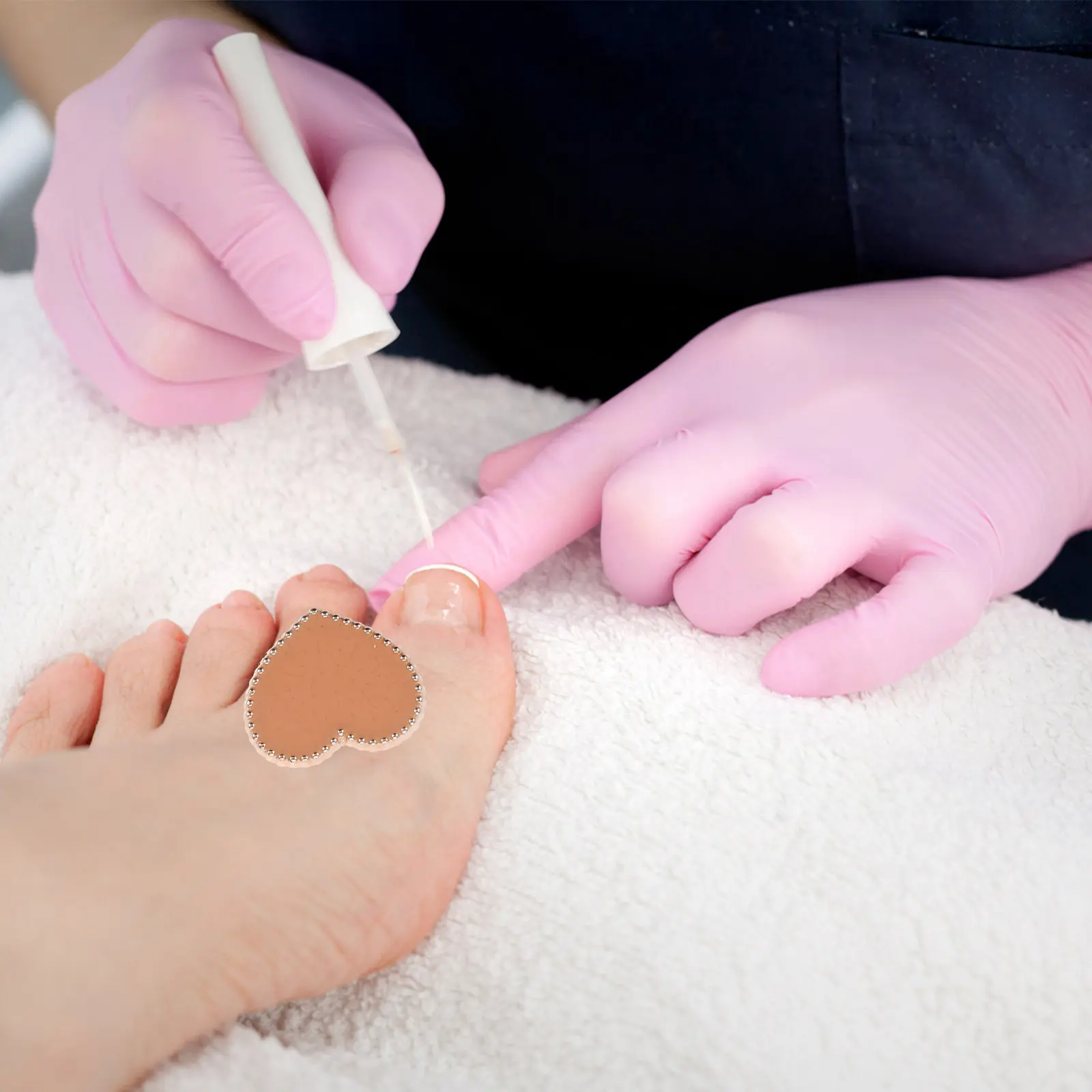 

8Pcs Resin Heart Toe Separators for Women Pedicure Toe Divider Nail Polish Separator Adjustable Comfortable Nail Art Supplies