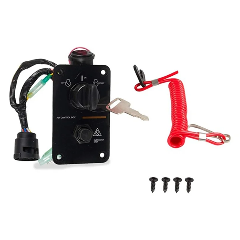 

Outboard Single Control Key Panel DC12V Engine Switch Panel 704-82570-12-00 704-82570-08 For Yamah-A02G