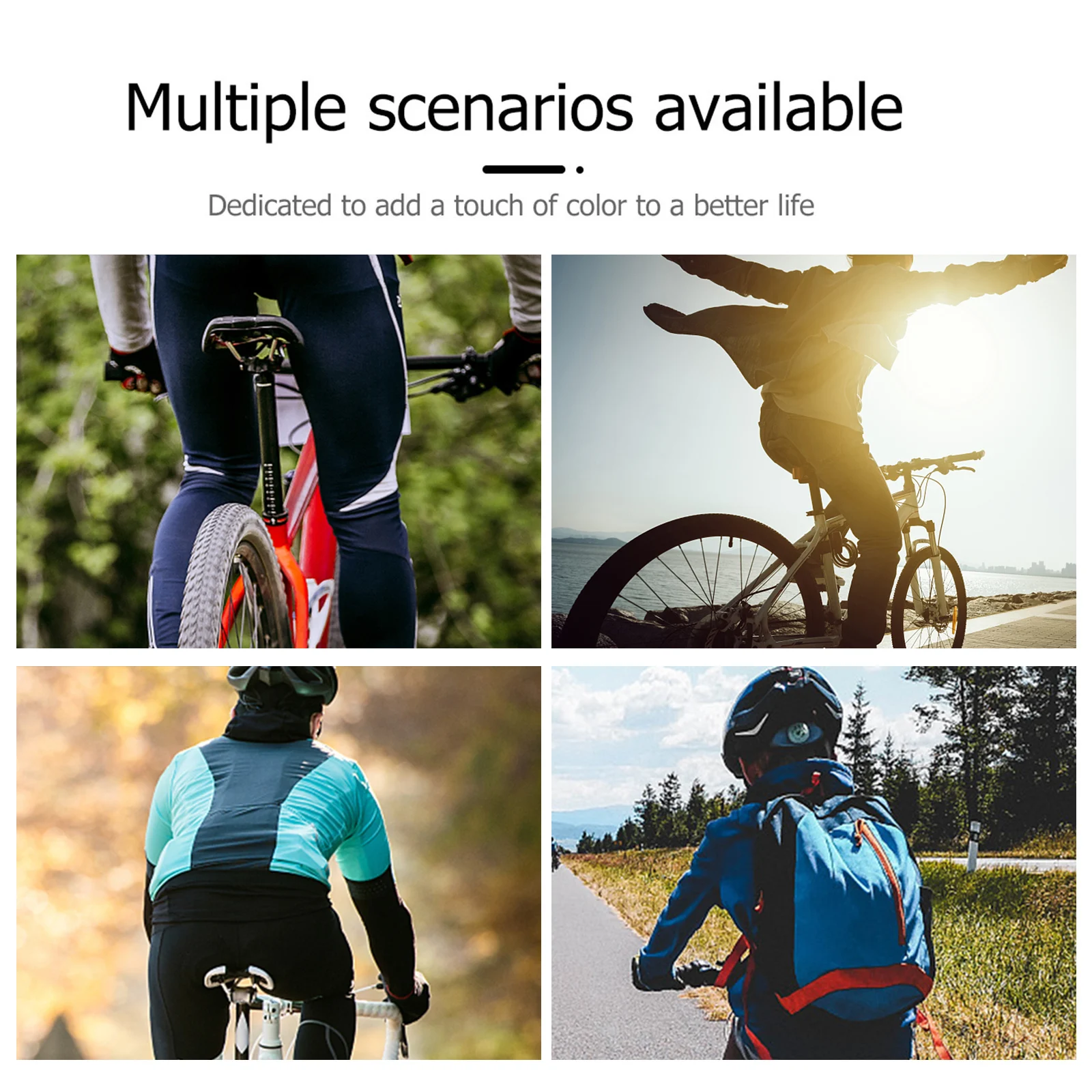 

1 set 1 Set Bicycle Light Mount 360° Rotatable Flashlight Holder For Bike Front Lamp Durable Abs Iron No Tool Installation Bike