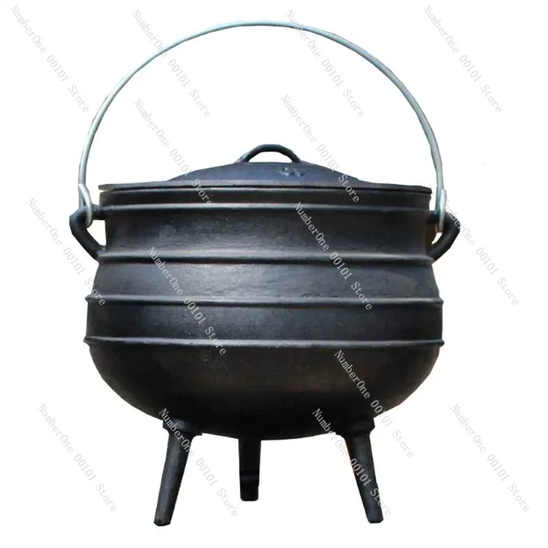 Cast Iron Three Leg Pot South African Cauldron Magic Herb Brewing Crucible Candle Holder Smudge Burning Bowl Mini Hot Pot