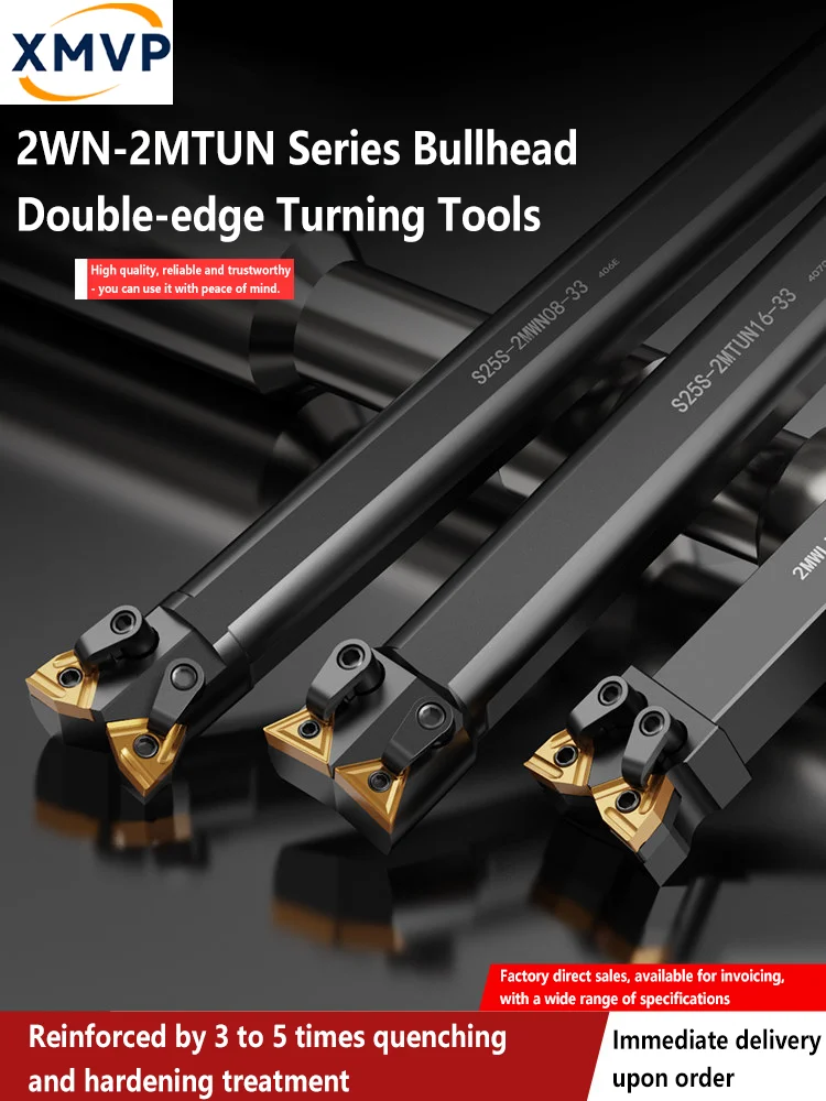 CNC bullhead tool post double-head turning tool post internal hole boring machine tool processing for S32R-MW08 frame tool