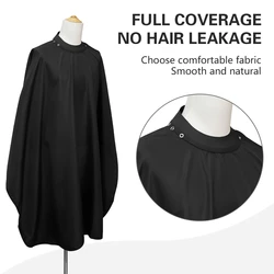 Silicone Collar Barber Black Cape Hairdresser Apron Hair Cut Hairdress Gown Professional Hairdressing Cloth