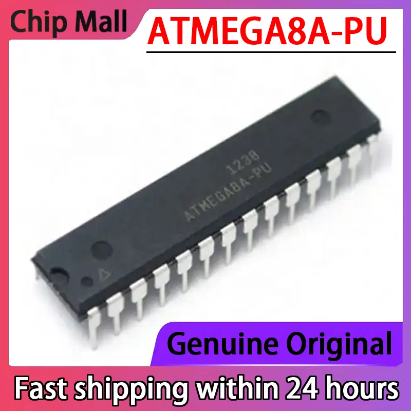 New Original ATMEGA8A-PU ATMEGA8A DIP-28 8K Flash Microcontroller Microcontroller