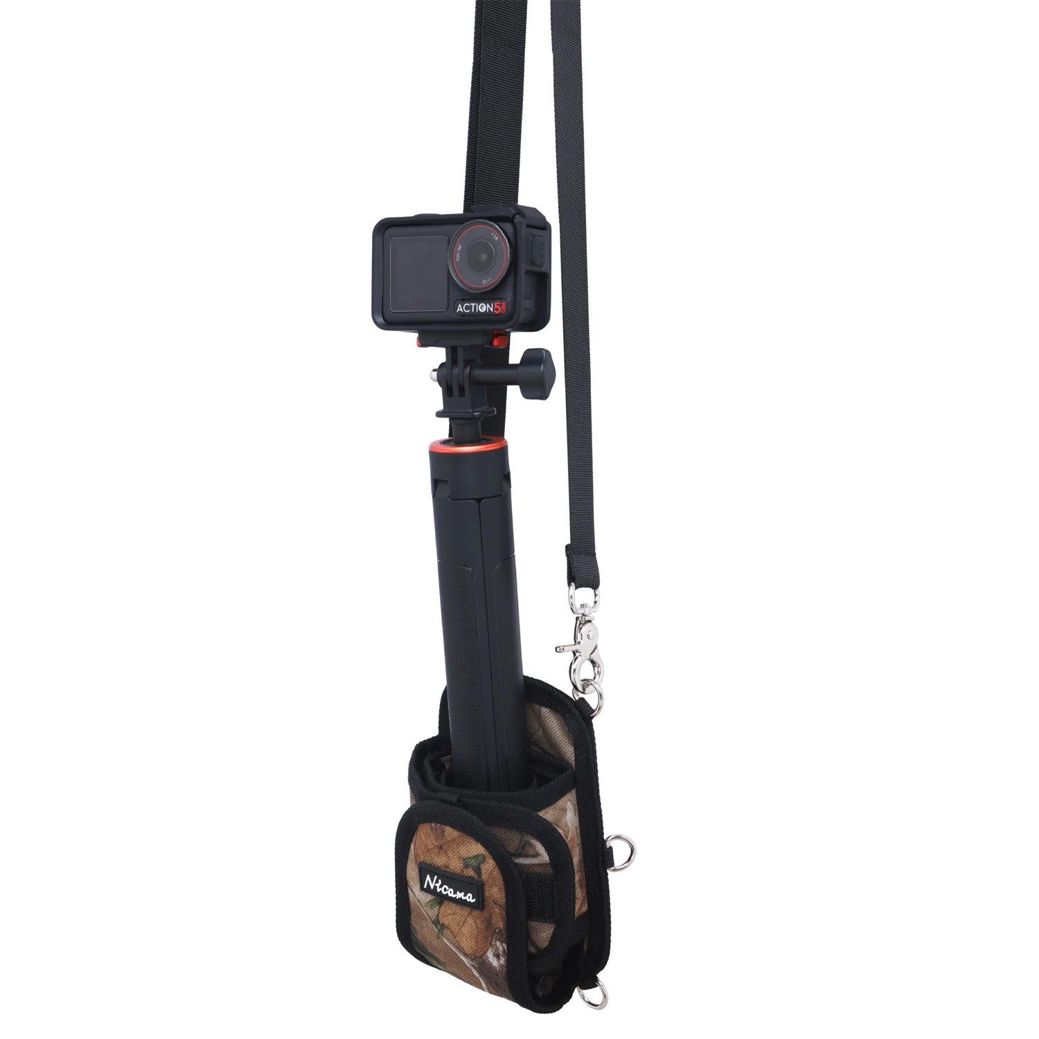 Nicama MTB1 Camera Monopod Shoulder Neck Sling Strap/Unipod Tripod Belt Waist Bag, Weight Support for Gimbal Stabilizer DJI Roni