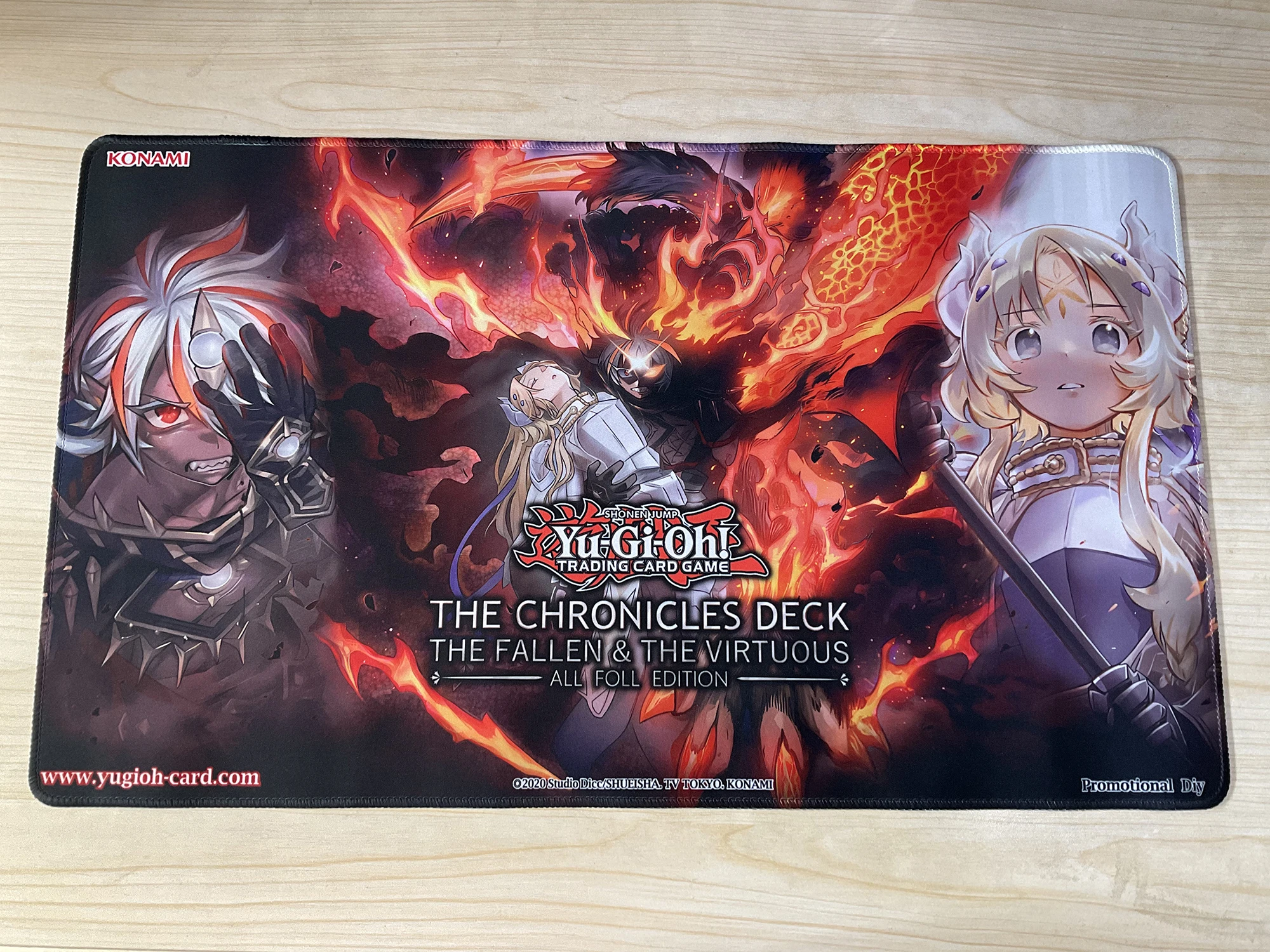 YuGiOh The Fallen The Virtuous Play Mat DIY Fusion Dispatch TCG