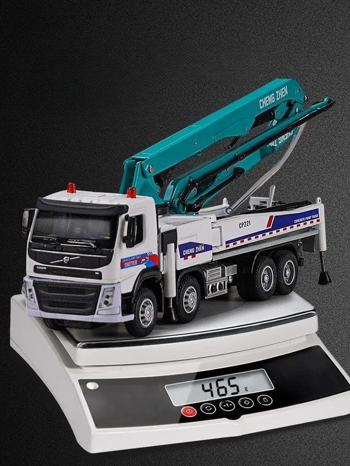 ダイキャストスケール 1:50 三一重工 62メートルポンプトラックモデル 1/50 ボルボコンクリートポンプトラックおもちゃの車ダイキャスト
