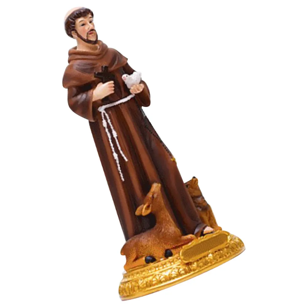 

Statue nament Resin Craft Decorative Figure Home Office Church Decor Mini Model Garden Statue Sacred Decor