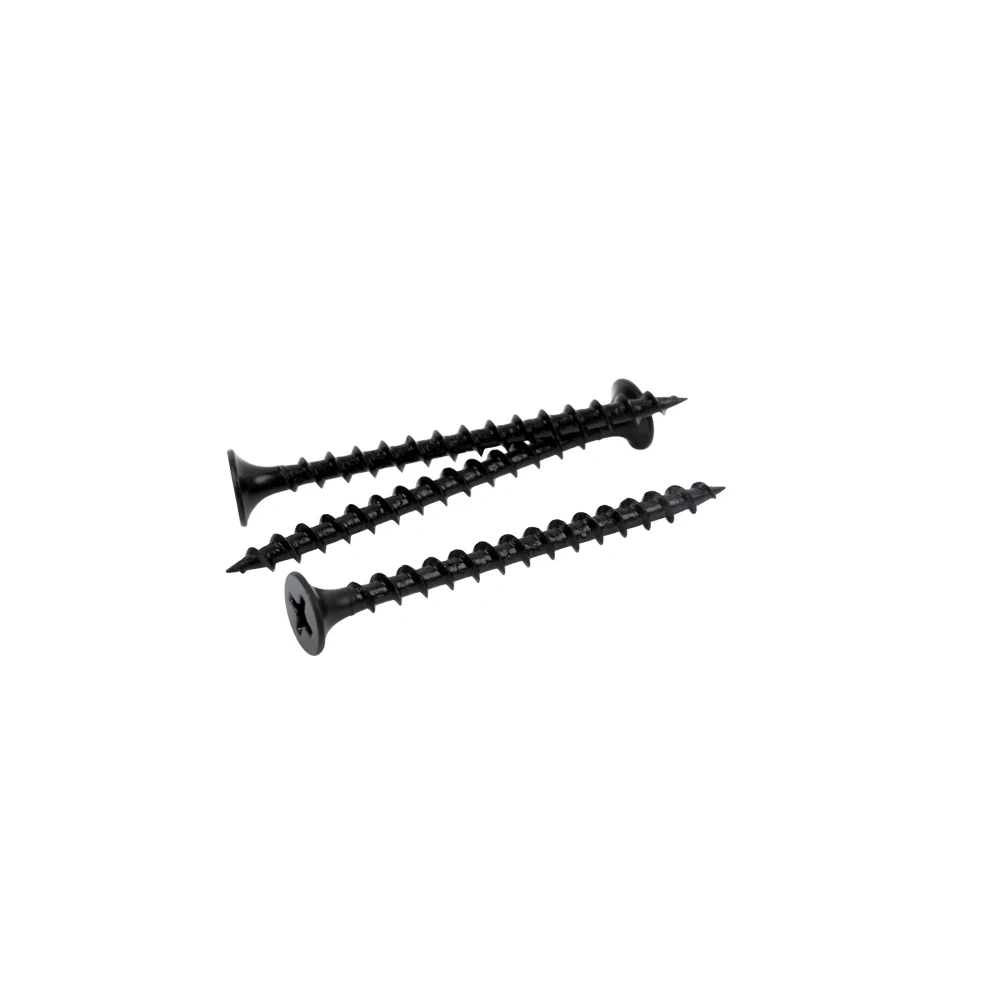 165Pcs Boxed Black Phosphorus Treated Self Tapping Screws M3.5 Fine Thread Phillips Countersunk Drywall Wood Wallboard Screws