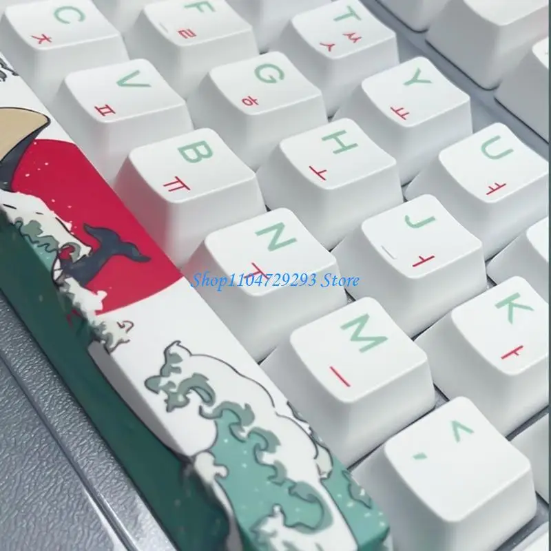 

Y2GD Dye Sublimation Coral Sea Keycaps Set for MX Switches Mechanical Keyboard
