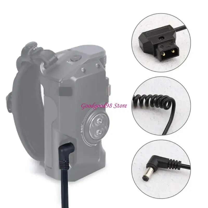 

Durable D-Tap to DC5521 Coiled Spring Power Cable for Bmcc Bmpc Cameras Lightweight Wire 80cm Stretching Length W8EC