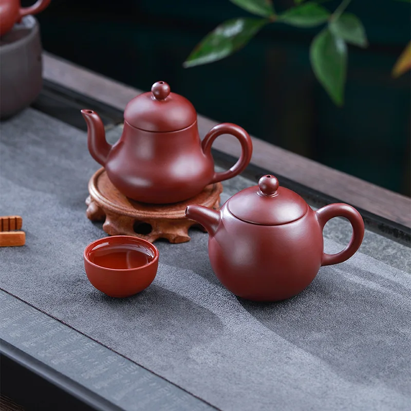 Yixing Teapot Tea Pot filter Xishi Pot Beauties Handmade Purple Clay Teaware customized Gifts Drinkware Set Drink Puer