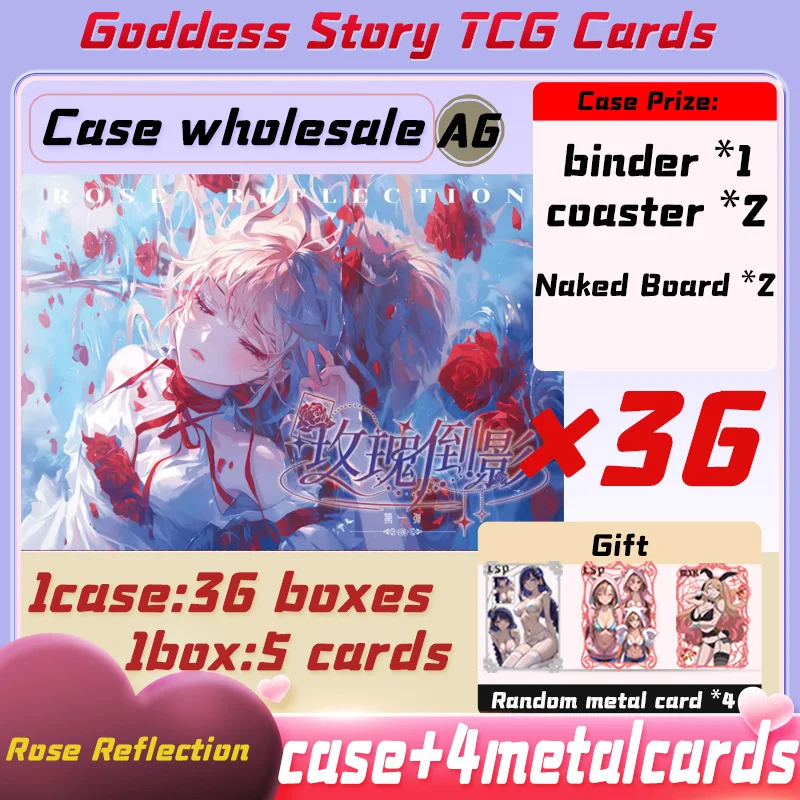 2025 New Rose Reflection A6 Size Board Collection Card Waifu Yae Miko Booster Box TCG Doujin Toys And Hobby Gift