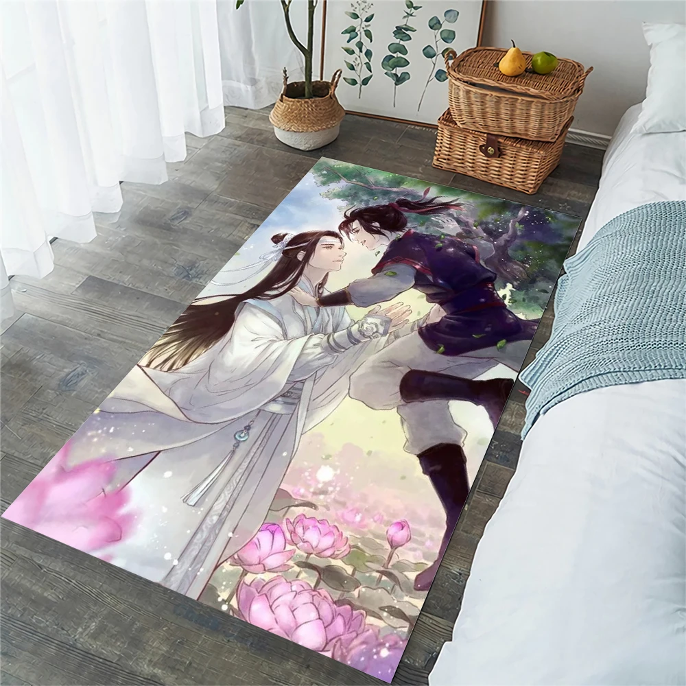 HX Cartoon Anime Carpets MO DAO ZU SHI Printed Floor Mats Carpets for Living Room Bedroom Home Decoration Doormat