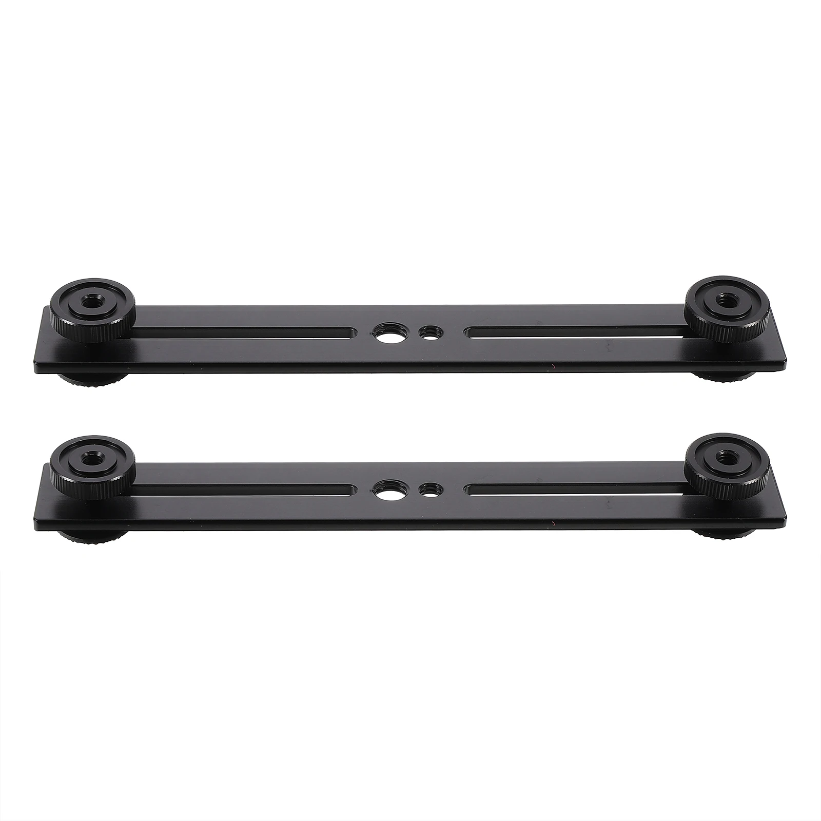 

2pcs Flash Bracket Extension Bar Dual 1/4 inch 3/8 inch Screw Holes Camera Mount Microphone Adjustable Lightweight Anti Shake