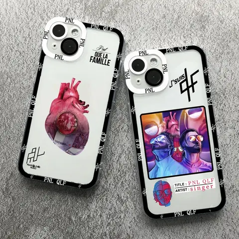 PNL QLF Rapper Singer Phone Case for iPhone 17 16 15 14 13 12 Pro Max Mini 8 7 Plus SE Coque Fundas Silicone Phone Soft Cover
