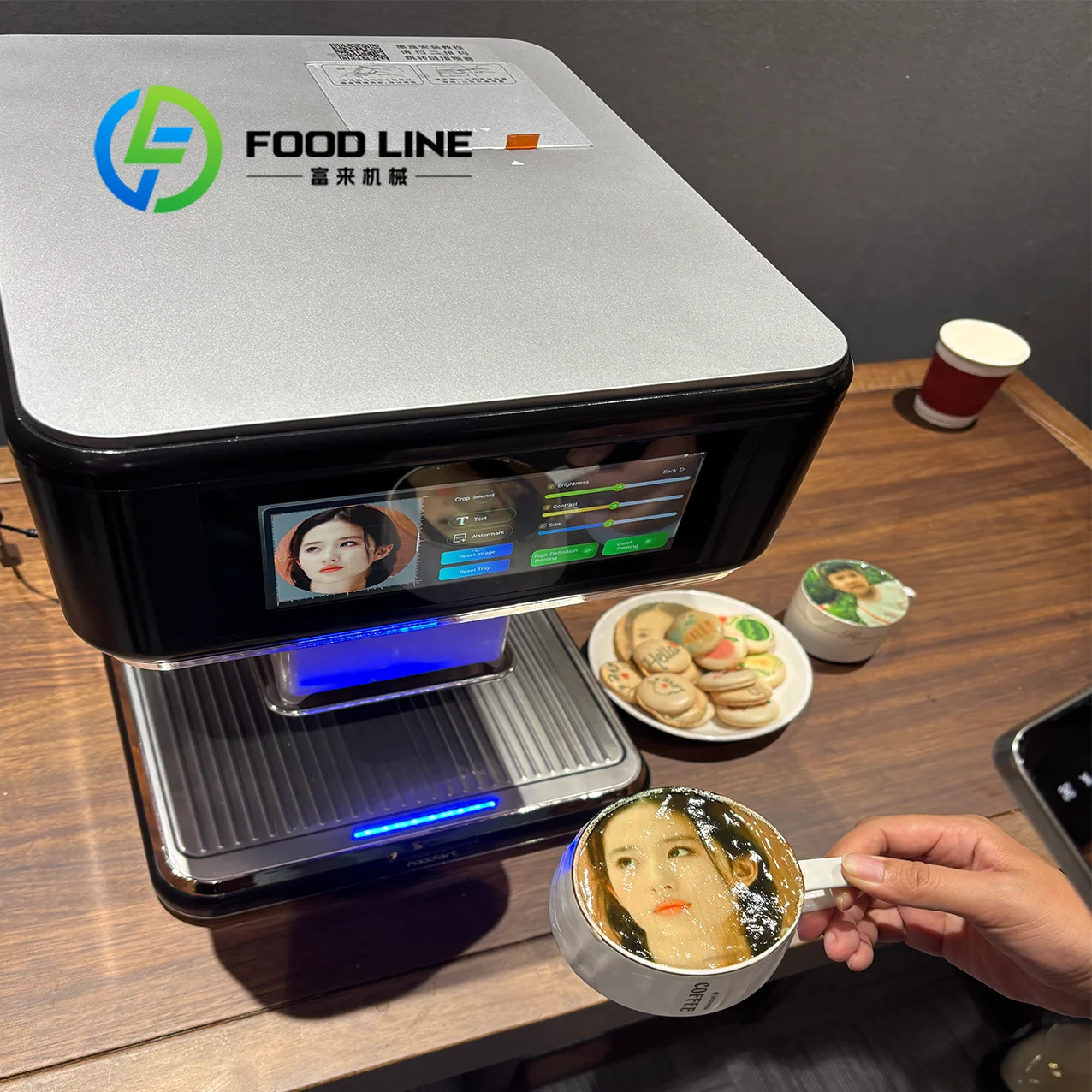 

Customize 2025 Advanced 3D Latte Art Coffee Printer Customizable Yogurt Coffee Decorating Machine For Cafe Dessert Business