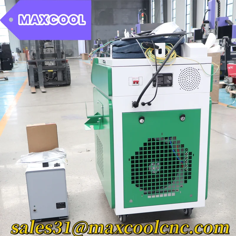 2000w Maxcool Europe Standard Auto Wire Feeding Welding Machine Fibra Lazer Paint Oil Remover 3-in-1 Tool Price