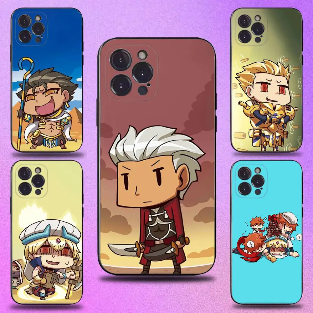 

Game F-Fate Grand Phone Case For iPhone 16,15,14,13,12,11 Plus,Pro Max,XS,X,XR,SE,Mini,8,7,Soft Silicone Black Cover