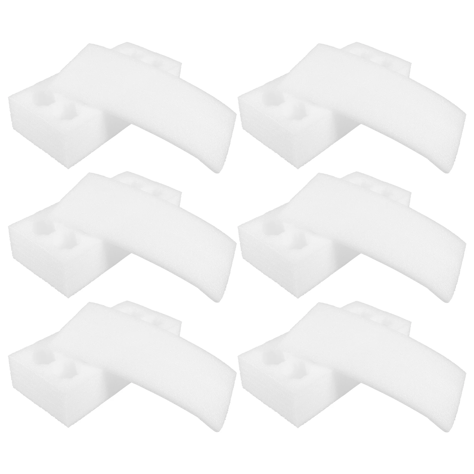 

6 set Tray Protective Holder Thickened Shockproof Containers White 10 Delivery Egg Tray Eggs Delivery Storage Reusable Foam