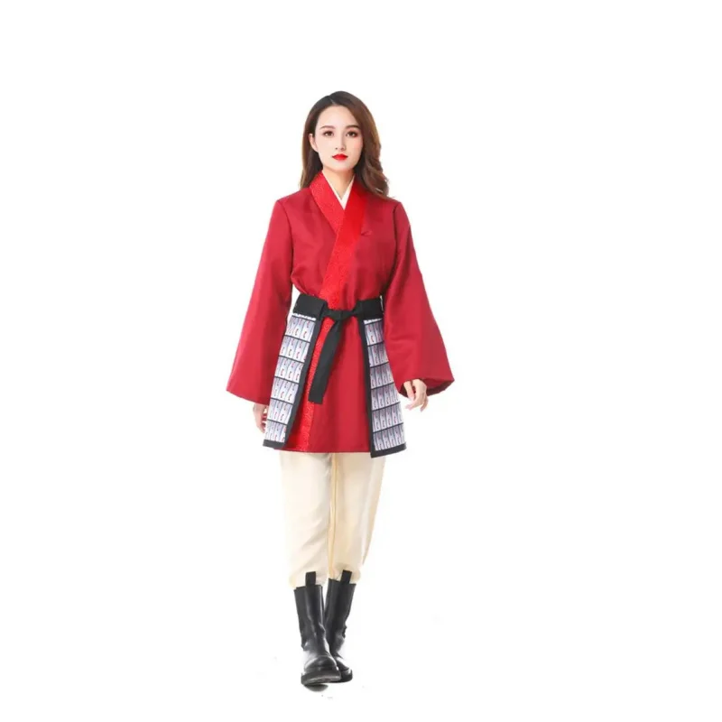 Disfraz de Mulan para Adultos, Vestido de Héroe, Cosplay de Anime, Traje Realista para Halloween, Carnaval, Fiesta de Disfraces, Disfraz de Mujer XioCos