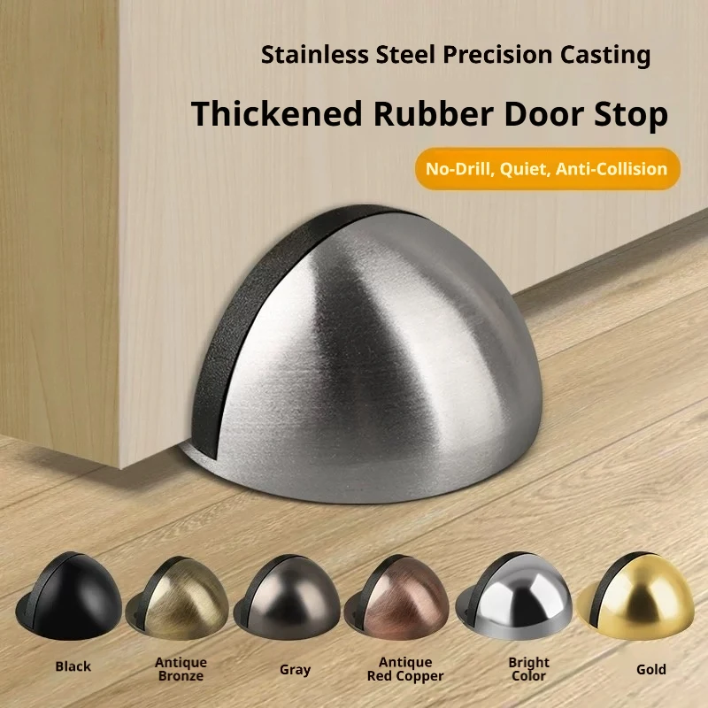 Magnet Door Stops Stainless Steel Door Stopper Doors Holder Home Improvement Hidden Doorstop Furniture Hardware