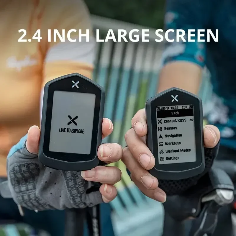 XOSS NAV دراجة الكمبيوتر خريطة الملاحة اللاسلكية الدراجات عداد السرعة GPS مقاوم للماء بلوتوث ANT + الإيقاع سرعة السلطة متر