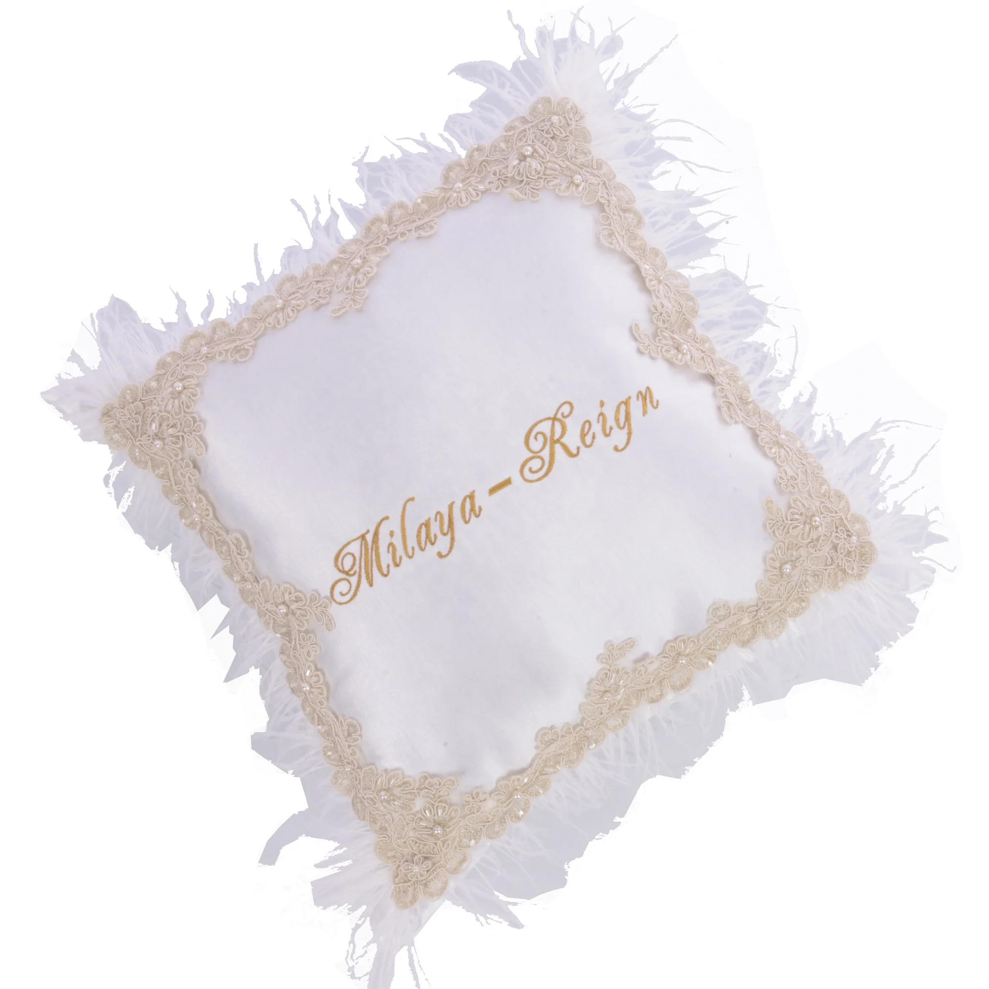 High Quality Modern Custom Pillow Luxury Wholesale Custom Portable Newborn New Design Baby Gold Cushion Jewelry Cushionwholesale