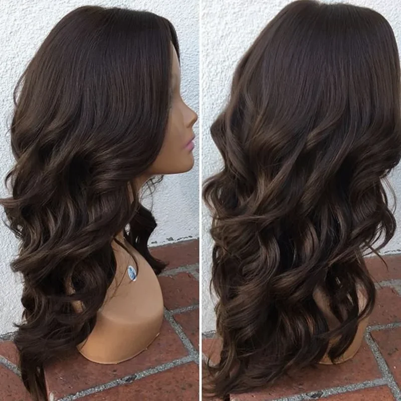 Natuurlijke Lange Zachte 28Inch Black Wave 5X5 Zijde Basis Lijmloze Joodse Menselijk Haar Pruik Met Baby Haar Hd Kant Europese Haar Pretokkeld