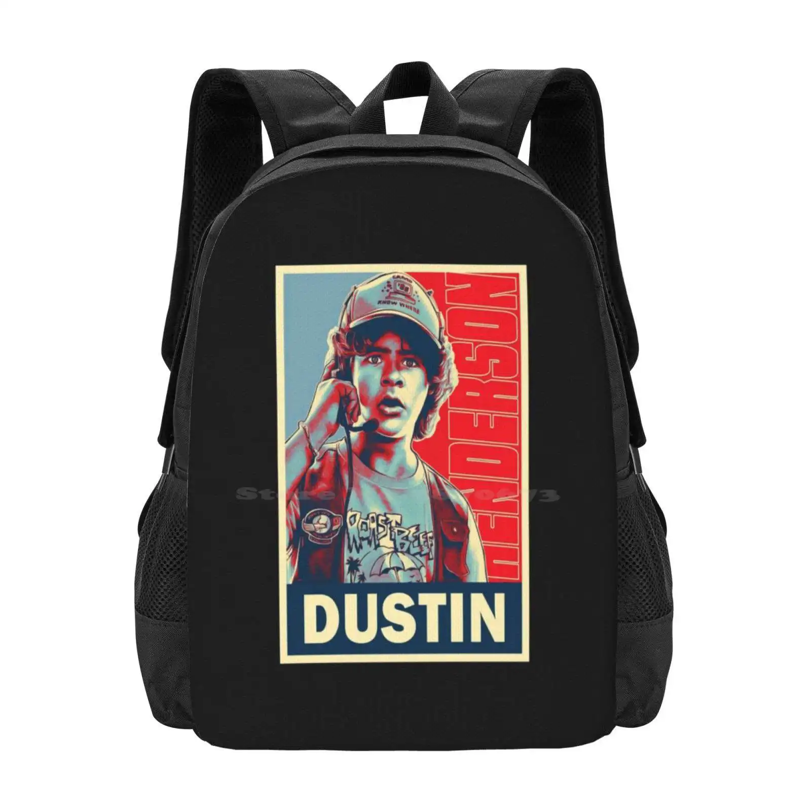 Dustin Hot Sale Schoolbag Backpack Fashion Bags Eleven Stanger Starnger Stranger Stranger Stranger Strangers Badass Fanart Pop