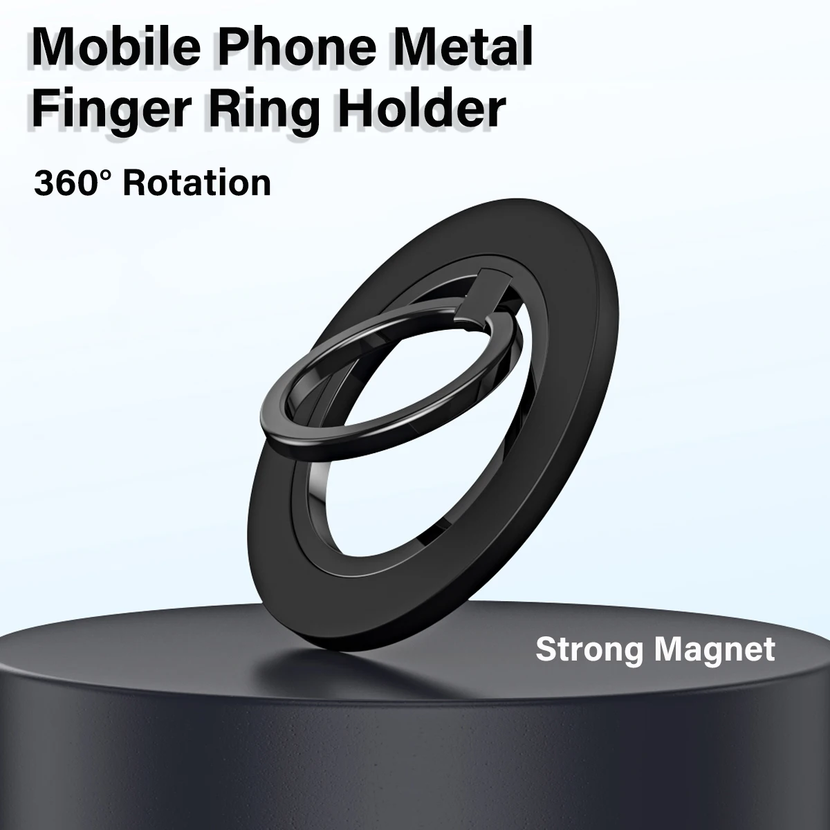 

Mobile Phone Finger Ring Magnetic Holder for Magsafe Stand 360° Rotation Plating Magnet Metal Bracket for iPhone 16 14 Samsung