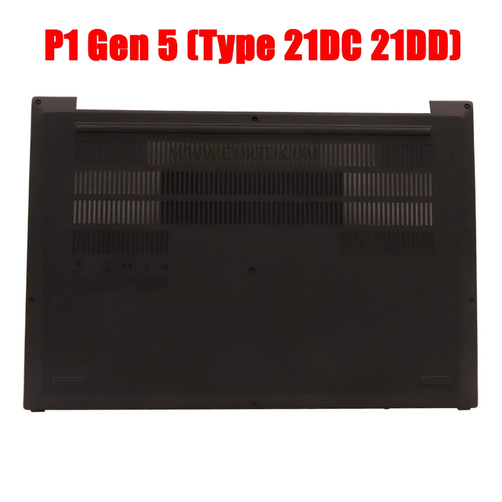 

Нижний чехол для ноутбука Lenovo ThinkPad P1 Gen 5 (тип 21DC 21DD) 5M11D12302 5M11K66107 P1G5 без нижней крышки WWAN, черный, новый