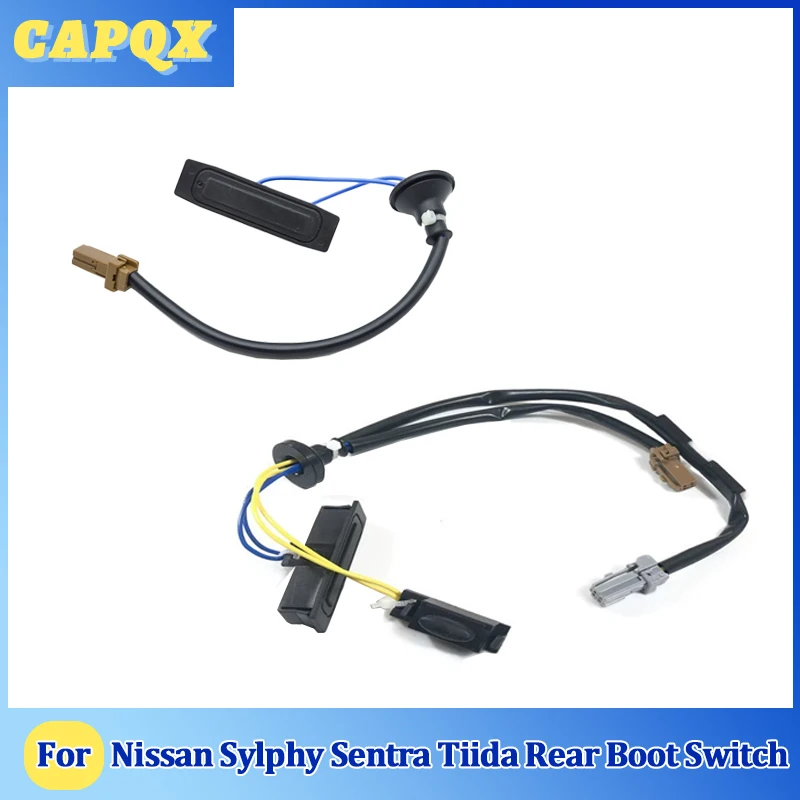 For Nissan Sylphy Sentra Tiida Rear Trunk Switch Tailgate Door Opening Button Boot Luggage Lock Release Switch