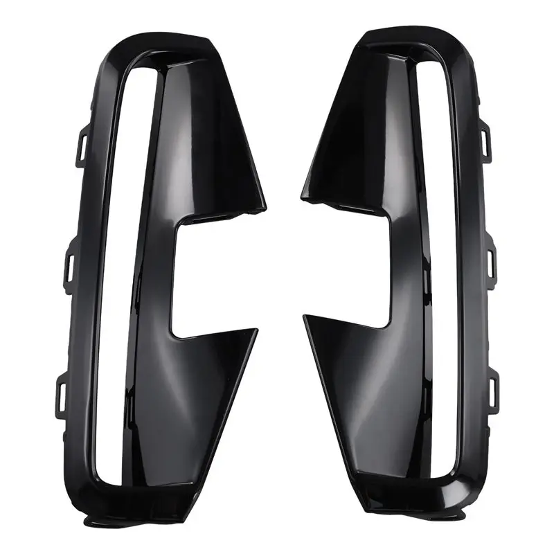 For BMW 4 Series G22 G23 Front Bumper Fog Lights Grille Trim Strip Kit 51118077070, 51118077069-A54R