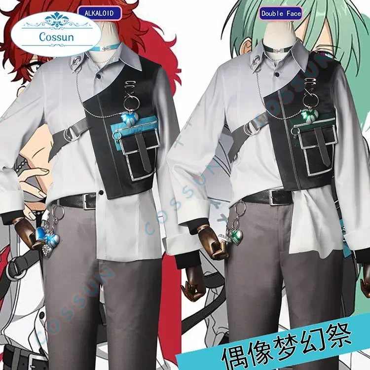 [Customized] Game Ensemble Stars 2 ALKALOID&Double Face Amagi Hiiro/Oukawa Kohaku Cosplay Costume Halloween Party Outfit