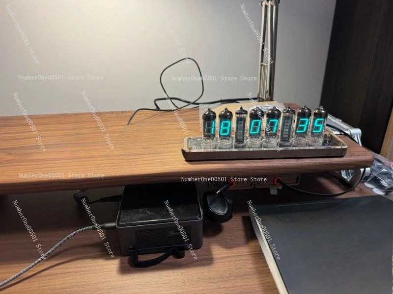 IN14 Nixie Tube Clock Bluetooth APP Controlled Vintage Desktop Light with RGB Dimming for Home Decor