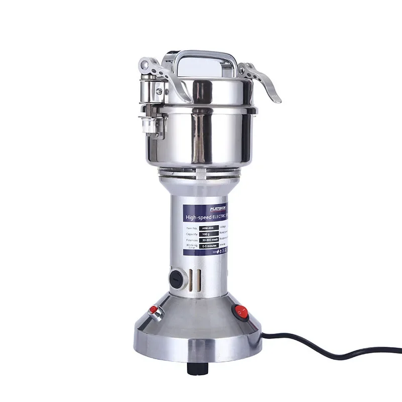 Stainless steel 150g, grinder, Chinese herbal medicine seasoning mill, whole grain grinding, feed fine grinding commercial