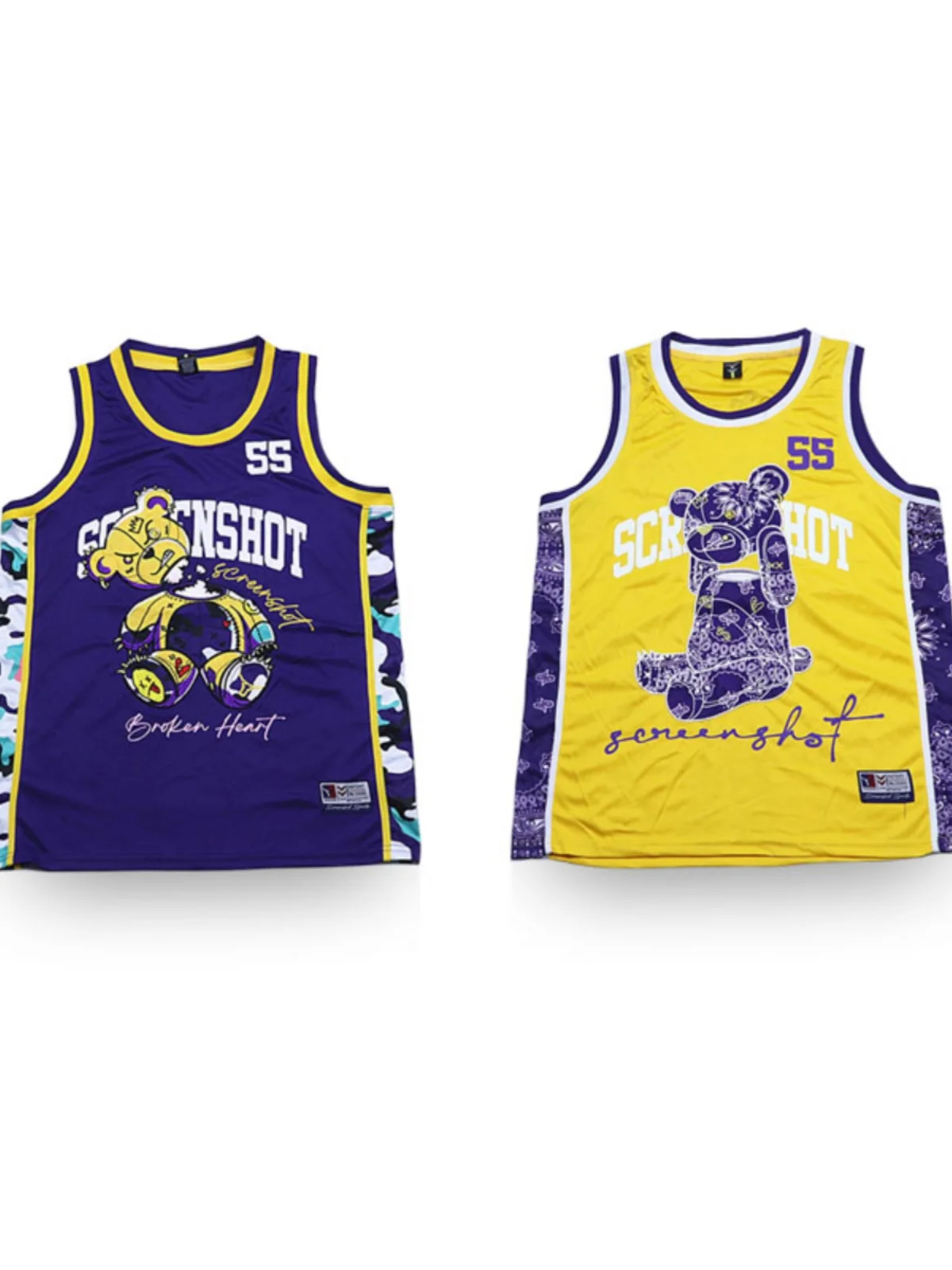 

Свободный спортивный жилет с вышивкой медведя в американском уличном стиле, молодежный летний модный жилет с круглым вырезом